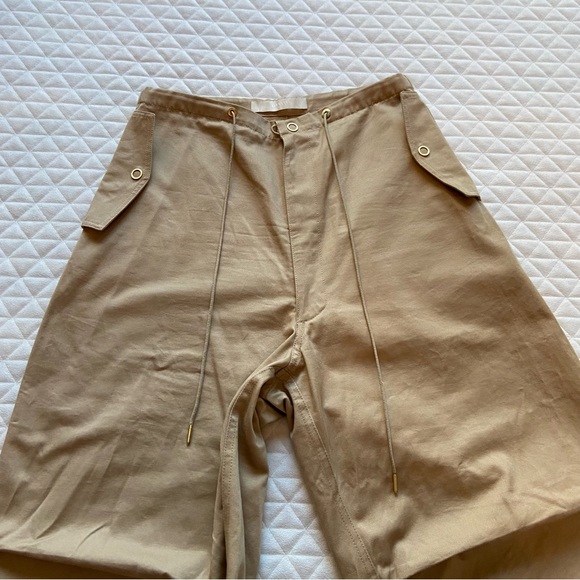 Dion Lee Sunfade Parachute Pants Women’s Baggy Medium US 6 Tan Drop Crotch Jeans - Picture 6 of 16